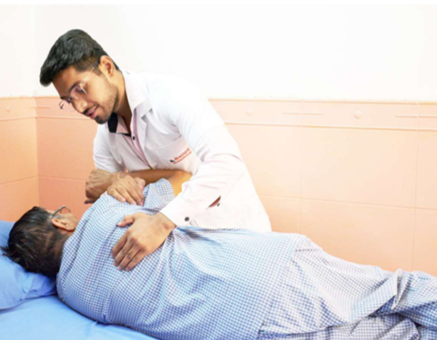 physiotherapy services in sevadharam patient care, faridabad